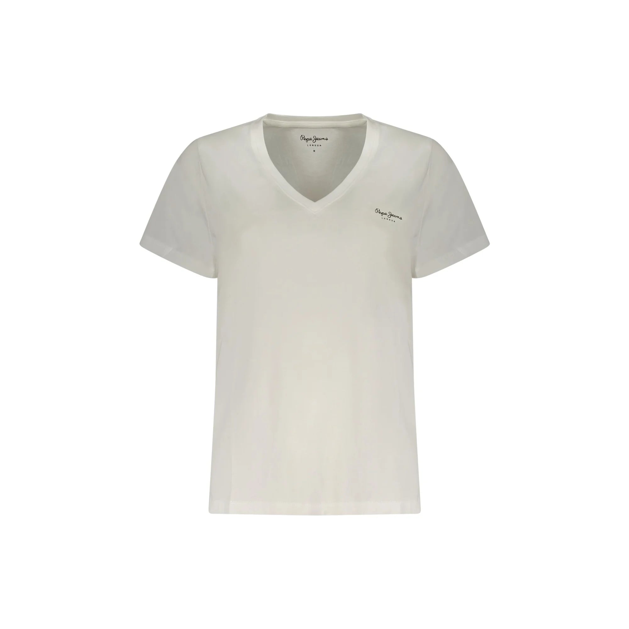 PEPE JEANS T-SHIRT MANICHE CORTE DONNA BIANCO
